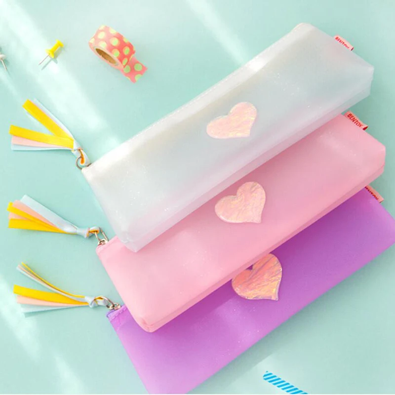 1 шт. милый карандаш из ПВХ в виде сердца|Хранилище для дома и офиса| |
