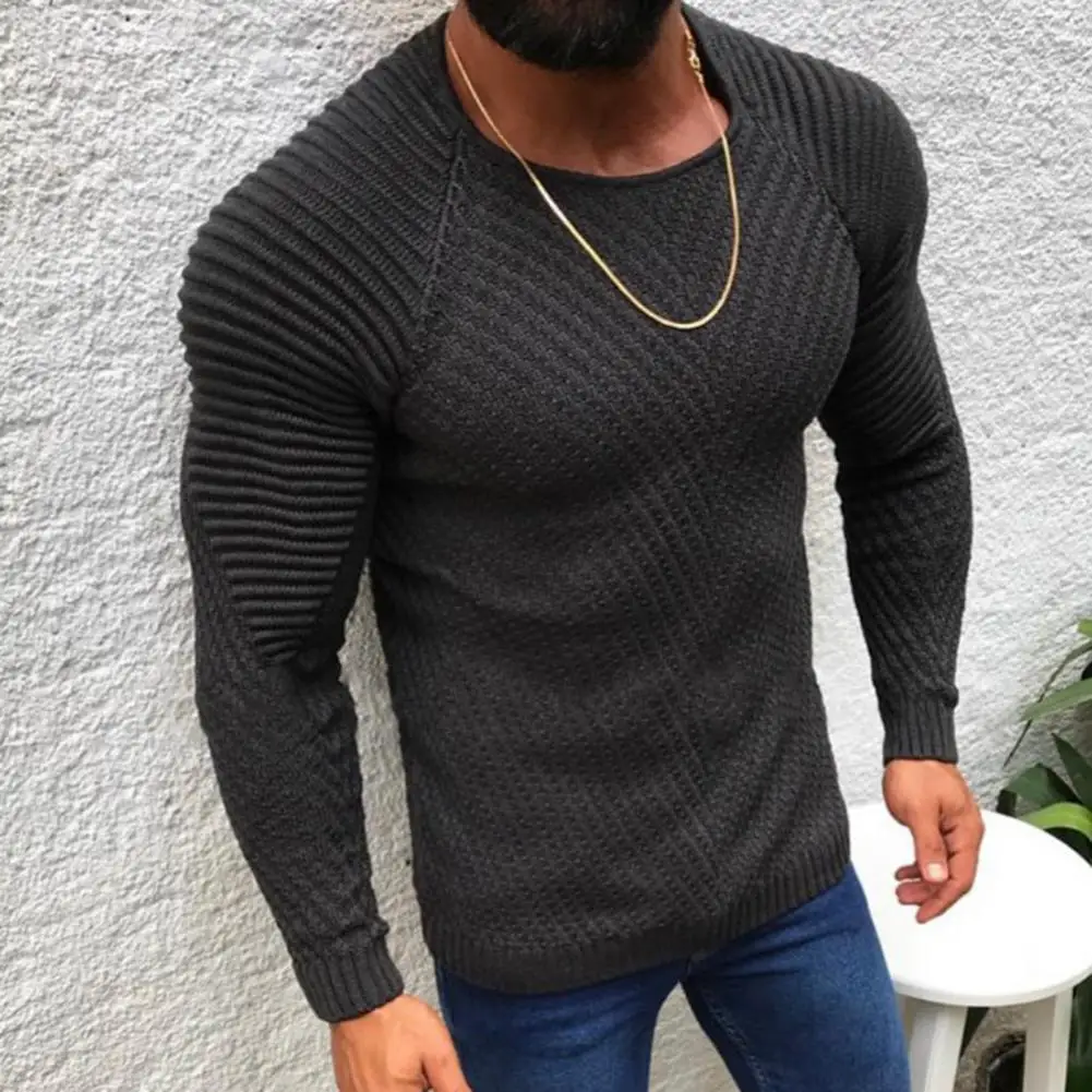 

Autumn Sweater Fit Winter Sweater Knitted Simple Fabulous Leisure Male Sweater