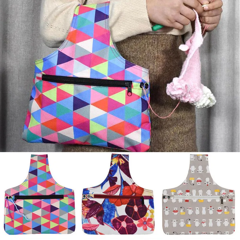 

Пустая вязаная сумка, органайзер для пряжи, сумка для хранения шерстяной пряжи, сумка для рукоделия, сумка для хранения для мамы домашний ко...