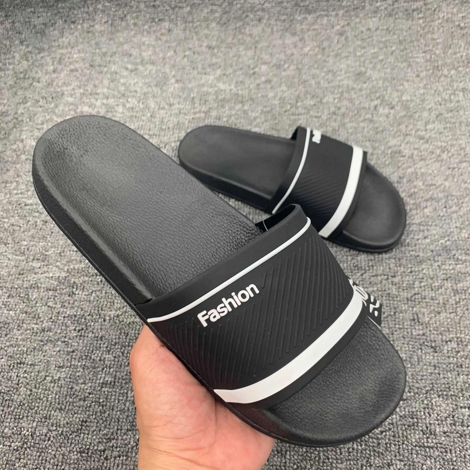

2021 New Men Casual Slippers Summer for Male Slides Non-slip Indoor Shoes Home Sandals Flat Shoes Indoor Shower Flip Flops