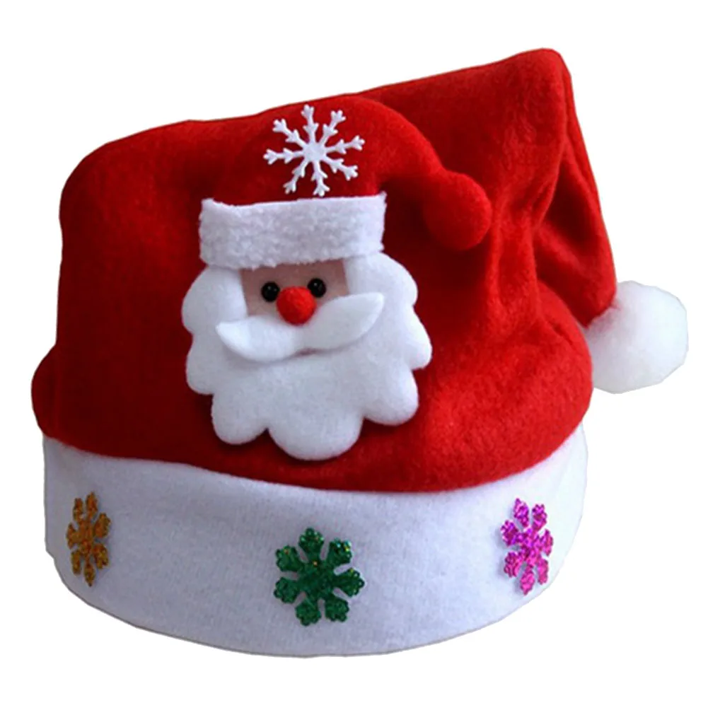Шапка со светодиодсветильник кой для детей и взрослых шапка с Санта Клаусом