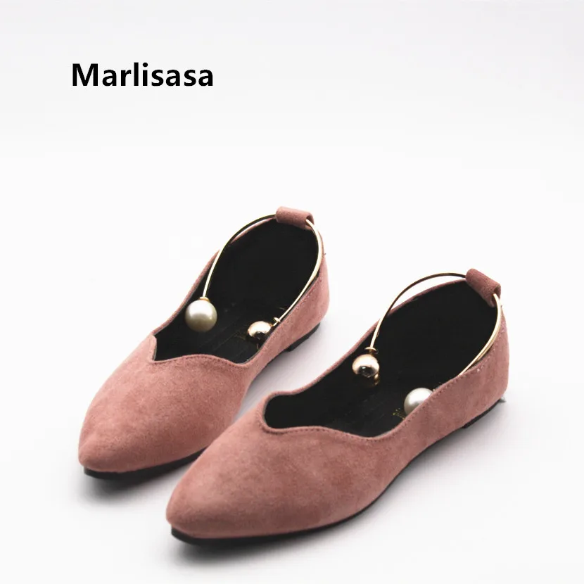 

Marlisasa Women Classic Light Weight Pink Spring Slip on Loafers Ladies Fashion Black Spring & Summer Flat Shoes for Office H419