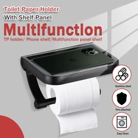 NEW Stainless Steel Toilet Paper Holder Bathroom Wall Mount Paper Phone Holder Shelf Towel Roll shelf Accessories