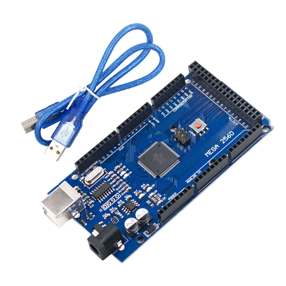 Плата Mega 2560 R3 Mega2560 REV3 (CH340G) с usb кабелем совместима Arduino|mega2560 r3|usb boardboard |