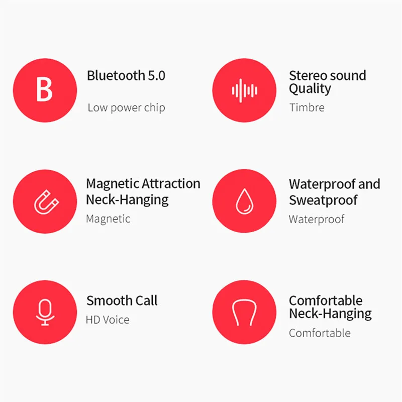 Беспроводные наушники Bluetooth 5 0 стерео гарнитура с громкой связью HD вызовы
