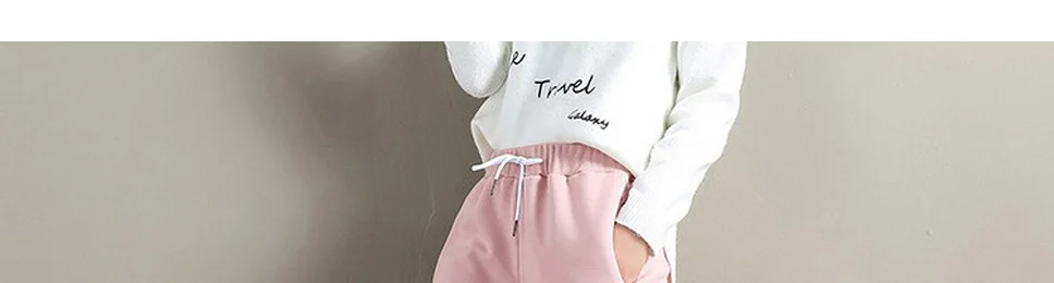 Women's Trousers Winter Thick Trousers Warm Velvet Sweatpants Plus Velvet Thick Casual Female Jogging Pants Loose Harem Pants