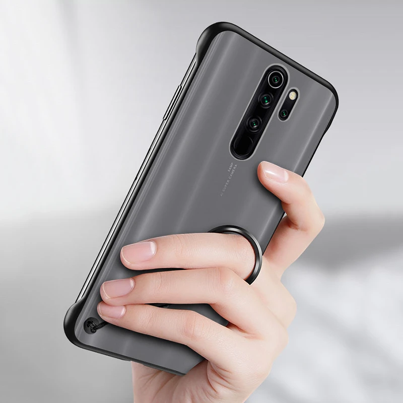 Чехол Makavo для Xiaomi Redmi Note 8 Pro жесткий прозрачный матовый чехол накладка