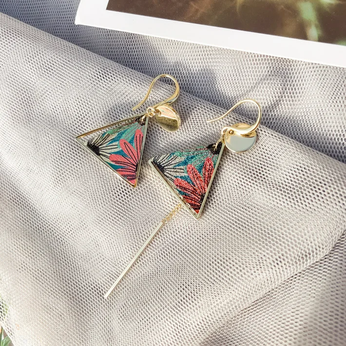 Новинка этнические ювелирные изделия Подсолнух геометрический треугольник