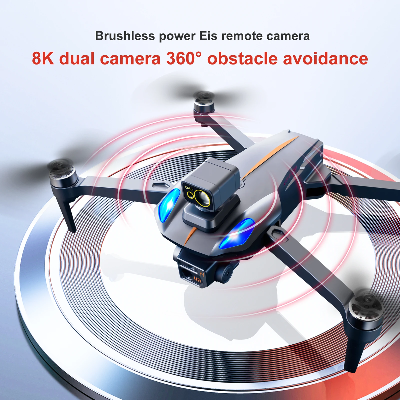 Новинка 2022 фотоаппарат Wi-Fi GPS 8K HD двойная камера обход препятствий на 360 °