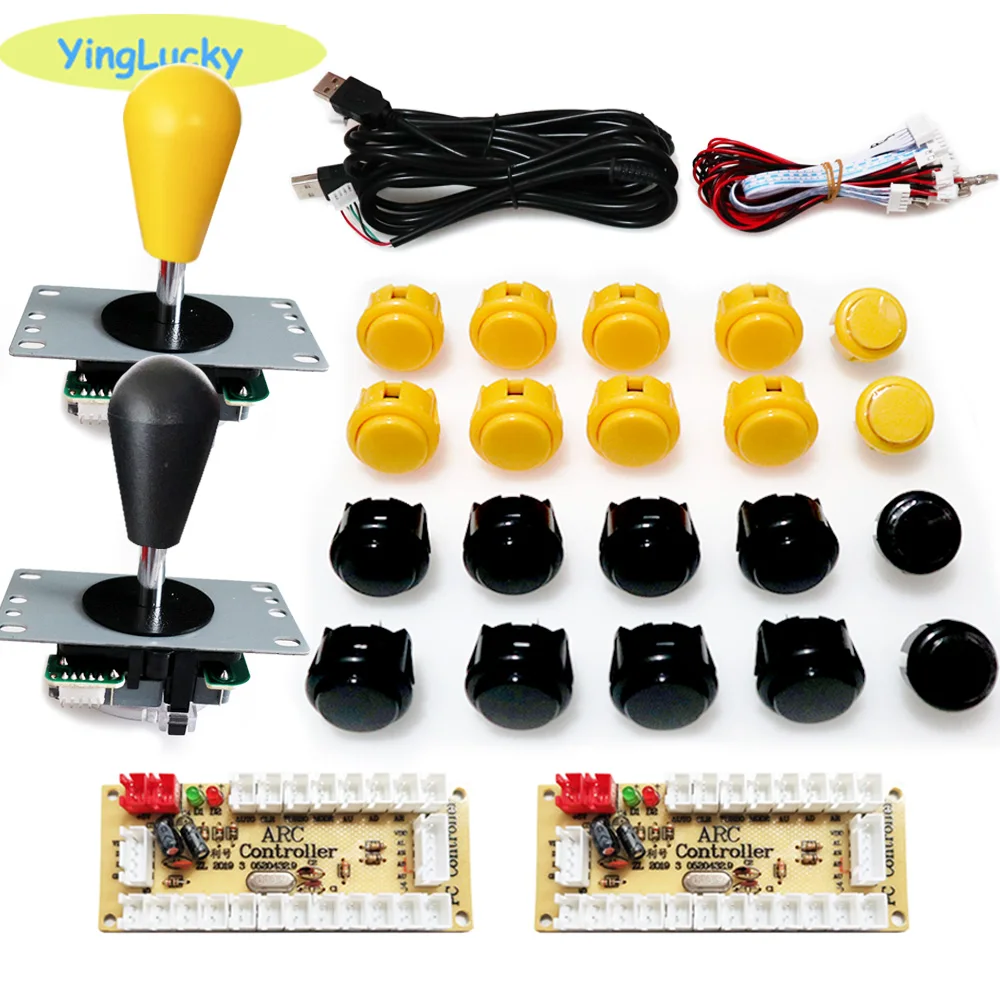 Аркадный джойстик DIY Kit нулевой задержкой USB контроллер ПК Джойстик Sanwa Овальный