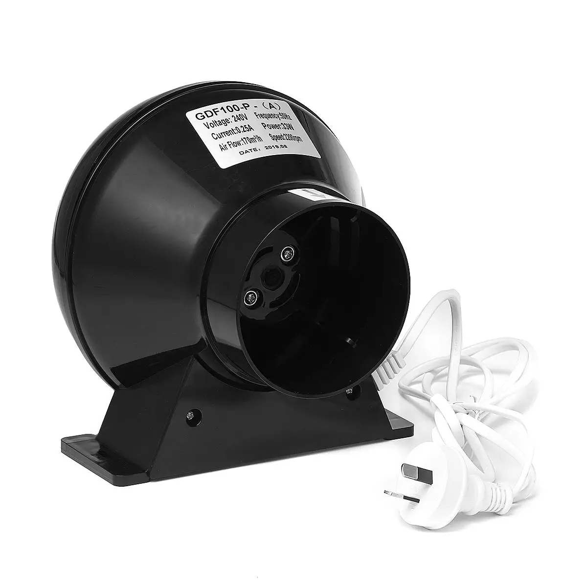 

32W Duct Fan Exhaust-Fan-Blower Ventilation Exhaust Air Blower Cooling Fan Inline Duct-booster Ventilator Air Extractor 4 Inch