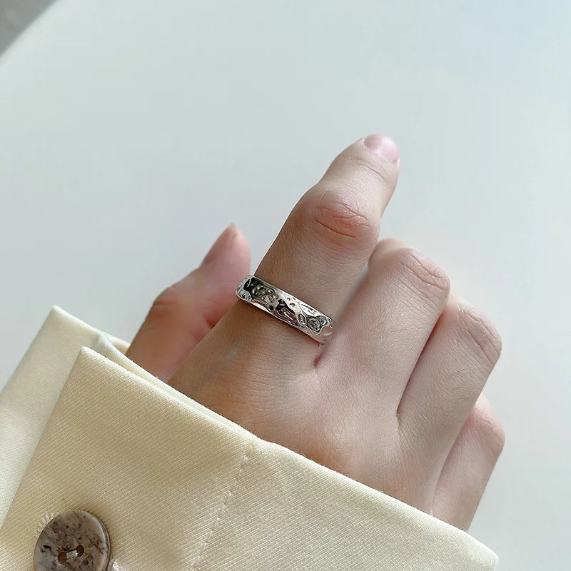 Kinel 2020 Новое поступление 925 Серебряное кольцо необычное ручной работы вогнутые