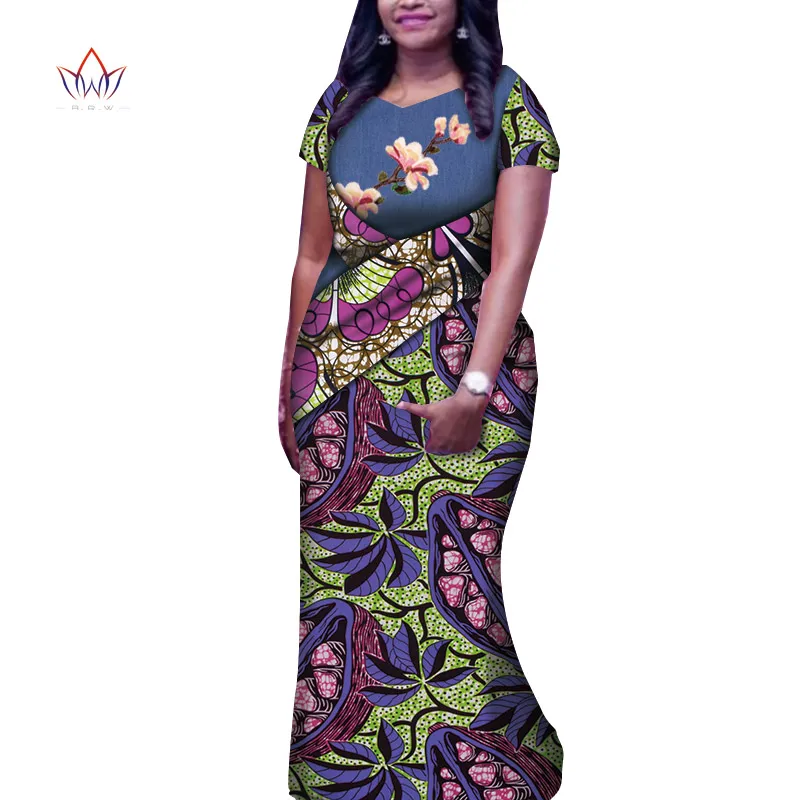 African Traditional Wear for Women Formal dresses for women 2020 elegant short sleeve African Styles dresses for ladies WY7577