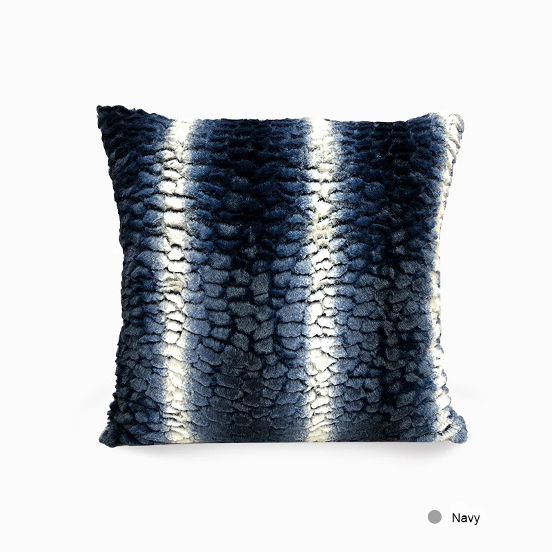 Декоративная Подушка Наволочка с узором из бамбукового камня плюшевая наволочка