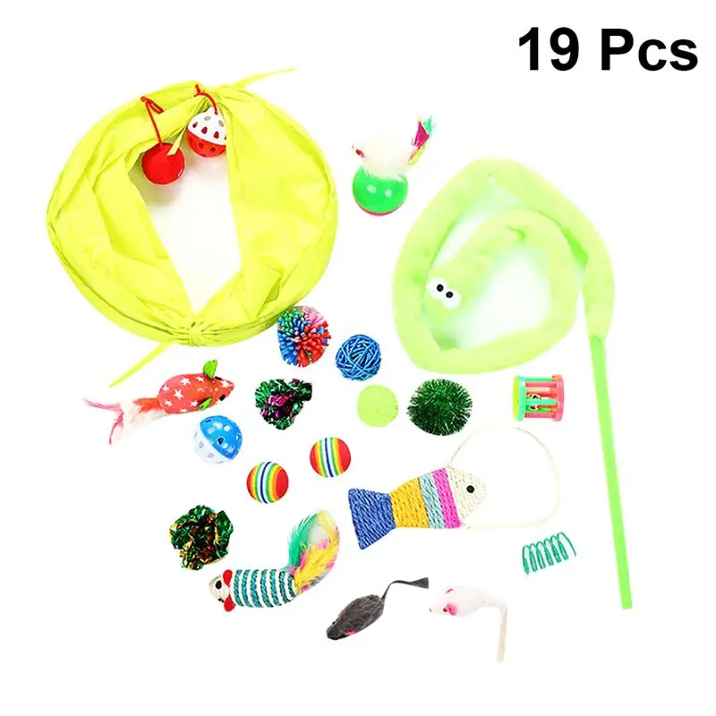 19 шт палочки кошачий Чейзер игрушки Interacive игрушка палочка красочная кошачья для