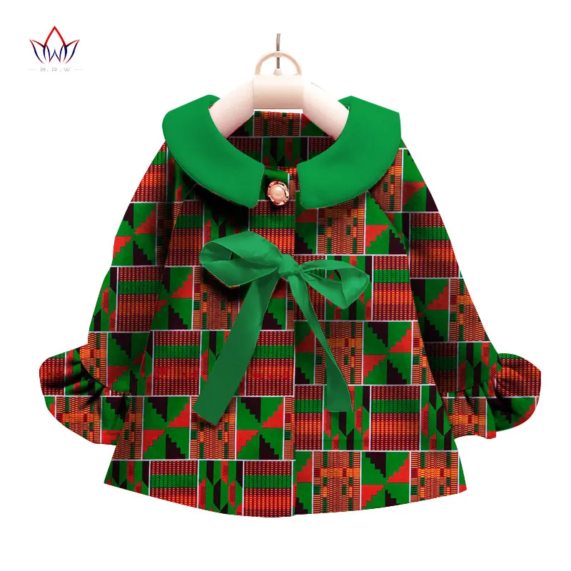 2017 Африканский Костюмы дети Дашики традиционные хлопок Платья для женщин