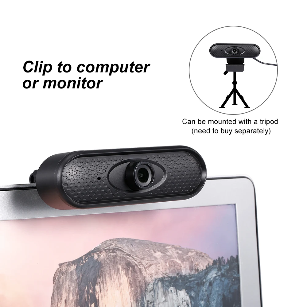 USB веб-камера HD 1080p с микрофоном 360 градусов вэб | Компьютеры и офис