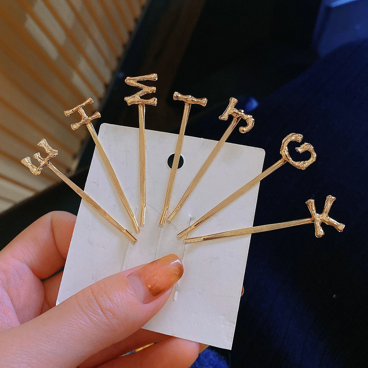 Заколка для волос с 26 буквами 1 шт. заколка пряжка золотые металлические заколки