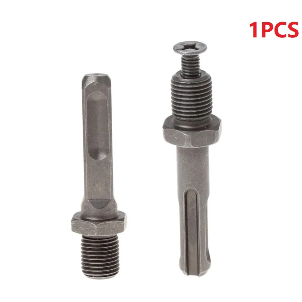 1PC New 12mm Steel Hex Shank Adapter Round Shank Drill Chuck Adapter Connector Gray Screw For Drill Bit Chuck