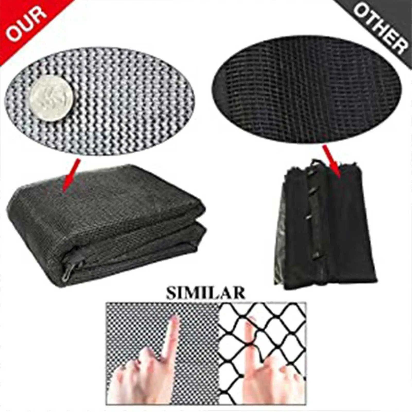 

Trampoline Protective Net Accessories Nylon Jumping Pad Safety Net Protection Outdoor Children Injury Prevention Trampoline Toy