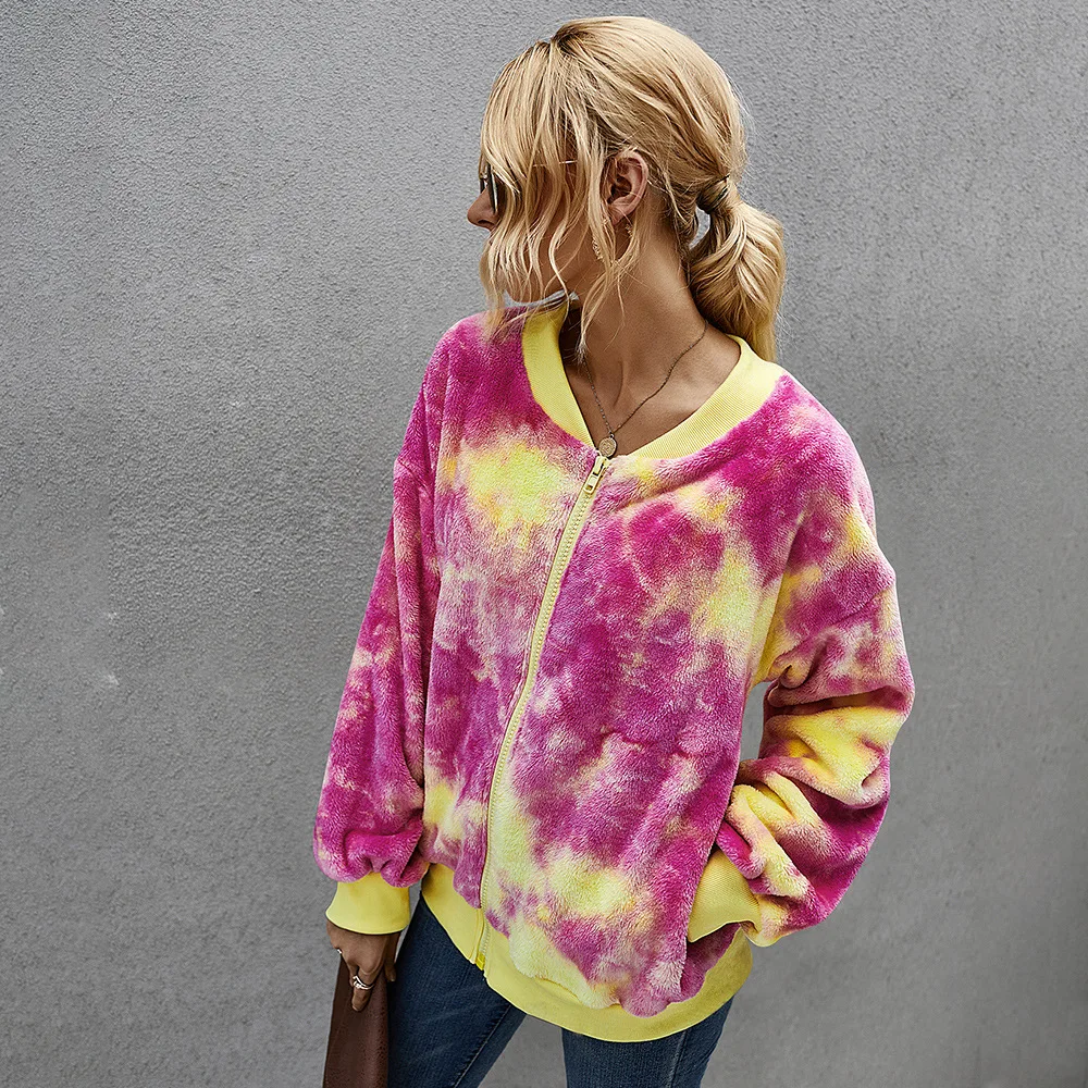 Зимние толстовки Женская Повседневная модная цветная контрастная толстовка из