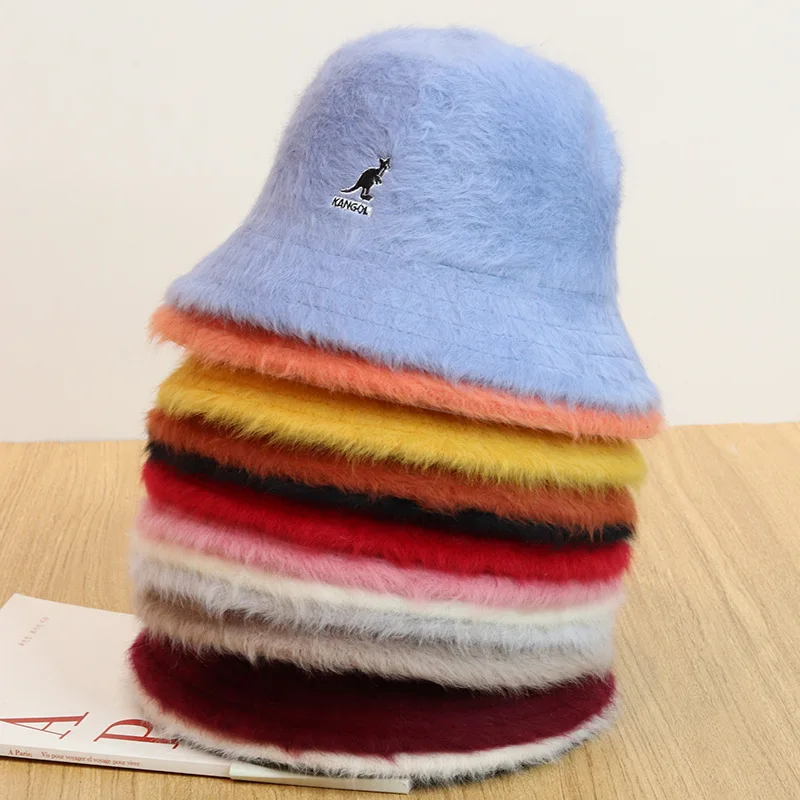 Панама Kangol для мужчин и женщин многоцветная шапка-кенгуру кроличий мех 11 цветов