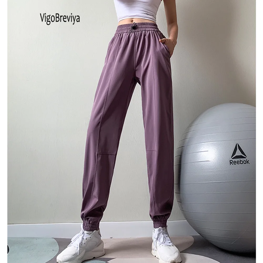 

VigoBreviya High Waist Tied Leggings Yoga Pants Women Loose Pocket Active Fitness Gym Sports Pants Female Quick Dry Sports Wear
