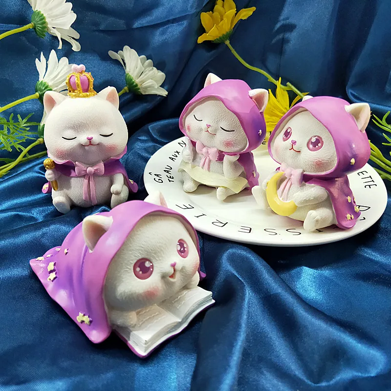 

Cute Cat Lovely Animal Candle Mold Silicone Clay Mud Plaster Moulds