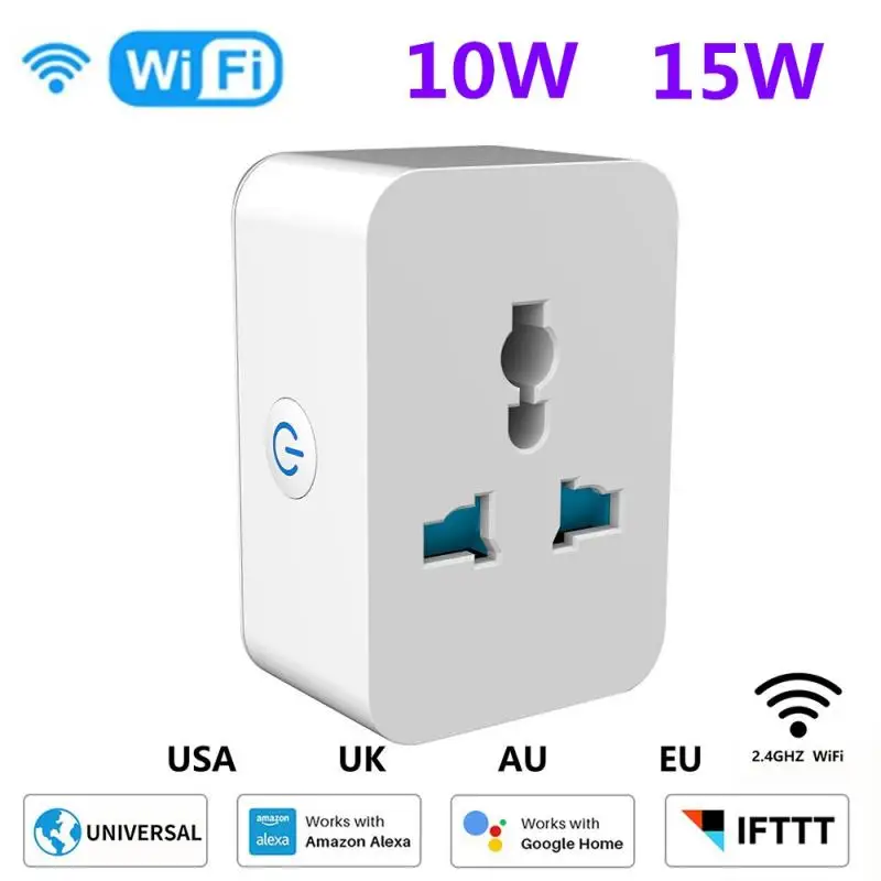 

Умная розетка с Wi-Fi и Bluetooth, 10/15 А