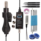 Пистолет горячего воздуха 8858 микро наладочная паяльная станция портативный цифровой фен для пайки 700 Вт Фотоэлементы Инструменты для ремонта