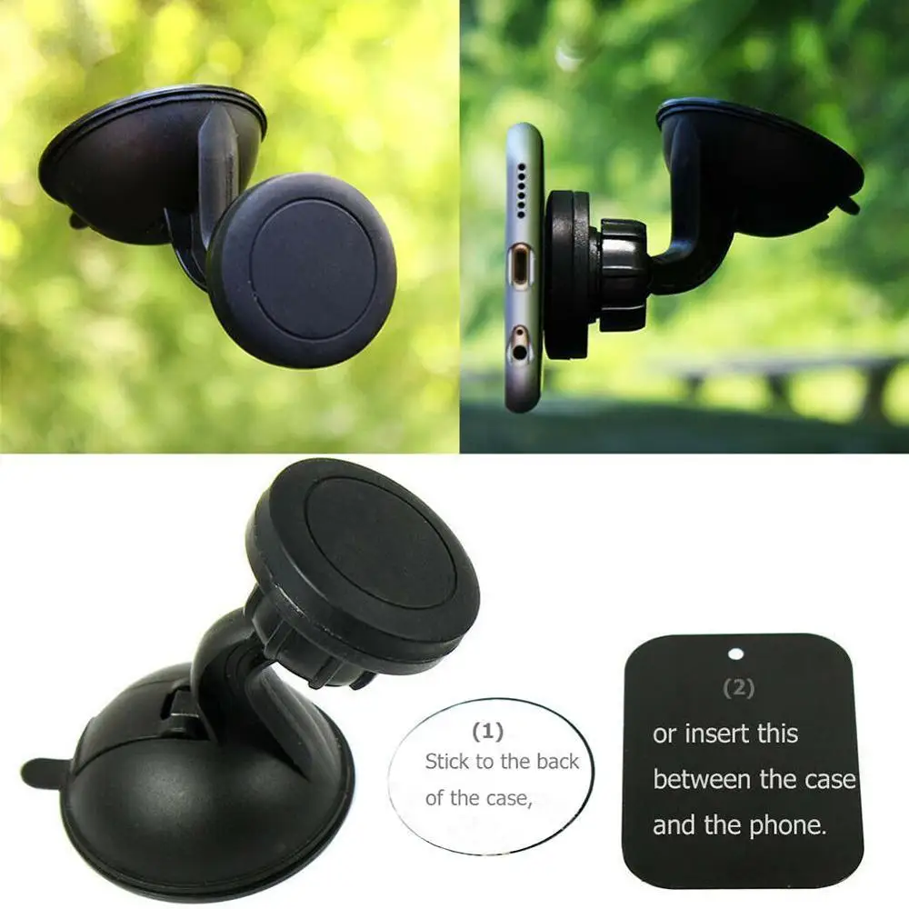 

Universal Magnetic Car Phone Holder Mount Windshield Cradle Samsung Cup Car Phone Mobile Sticky with Bracket Suction For iP K2H9