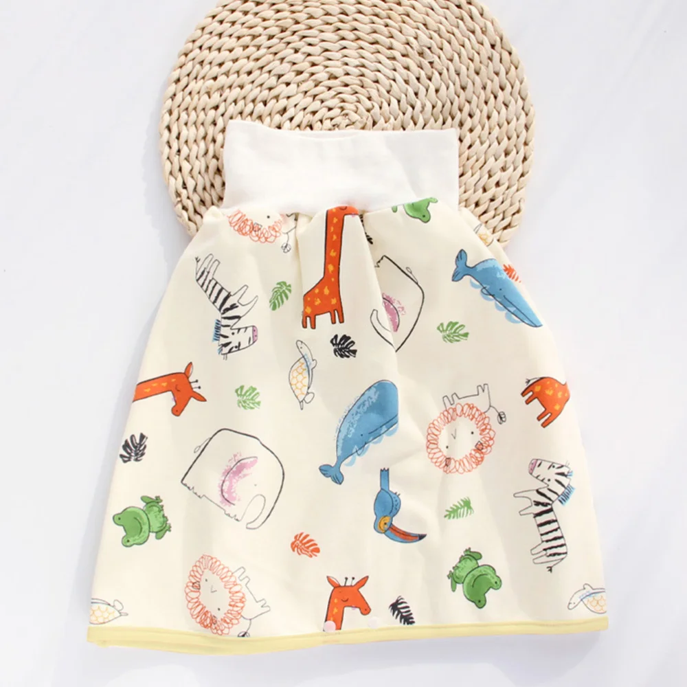 

1pc Babies High-waist Nappy Skirt Cartoon Nappy Skirt Pure Cotton Nappy Skirt