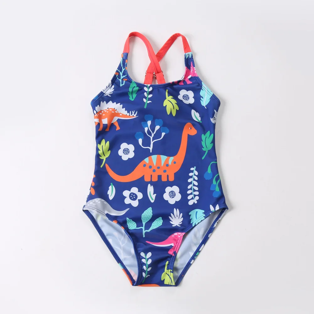 

2021 Summer New Children's Swimsuit One-piece Bikini Swimsuit Bikini Cartoon Print Swimsuit