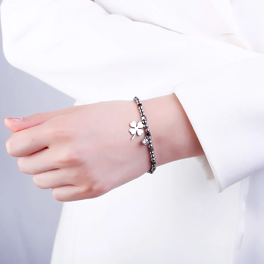 Женские браслеты из нержавеющей стали хрустальные подвески в виде дерева жизни