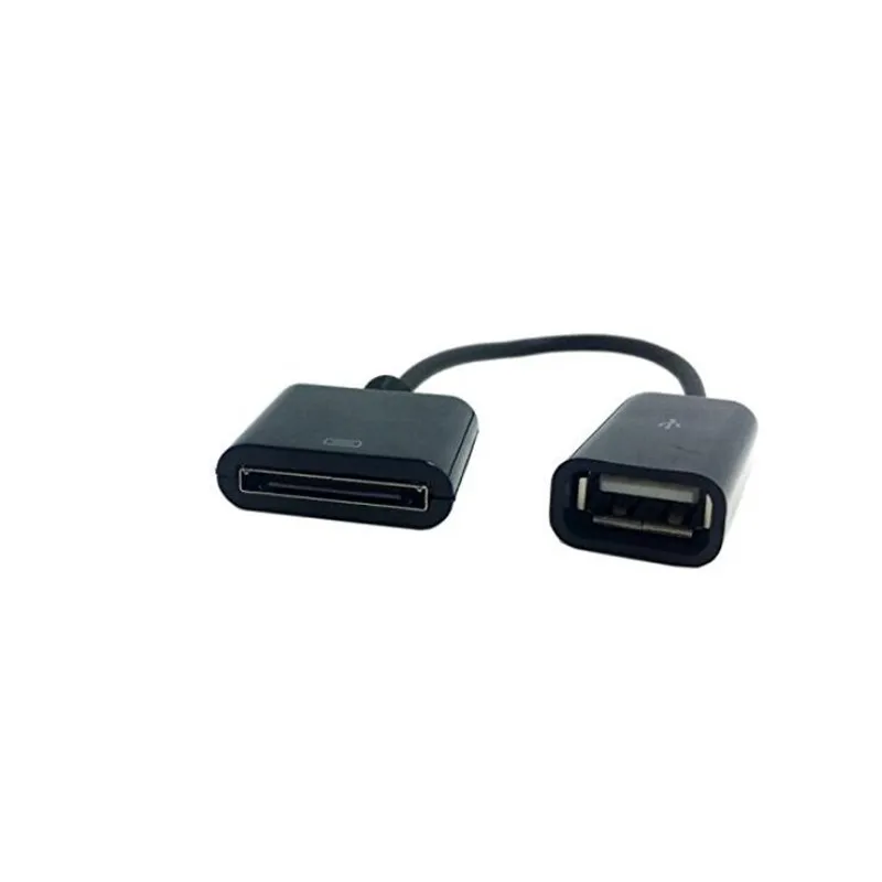 30-Pin Female to USB 2.0 Female Data and Charging Cable for iPhone and iPad - 10cm image 2