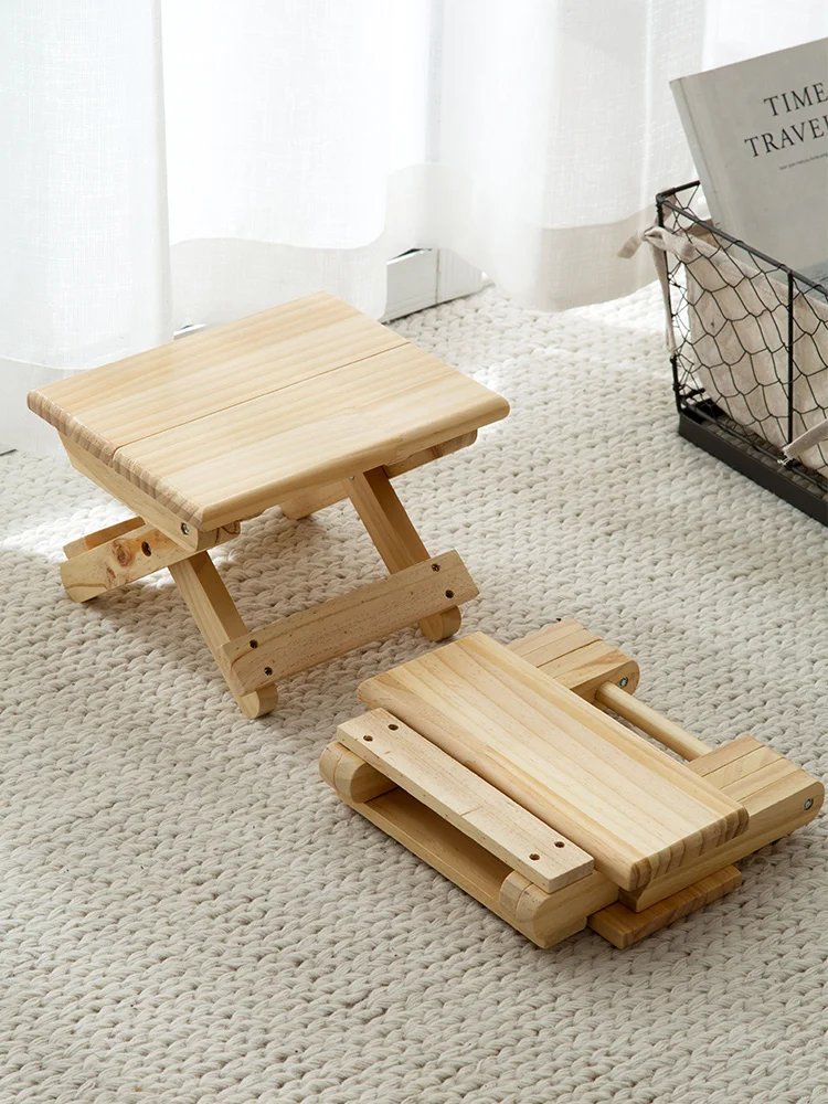 Складной стул из цельного дерева портативный складной со шлейфом mazza для