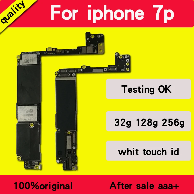 Оригинальная разблокированная для Apple iphone 7 Plus материнская плата с сенсорным