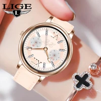 lige 1 09 inch smart watch women lovely bracelet heart rate monitor waterproof fashion womens smartwatch connect ios android