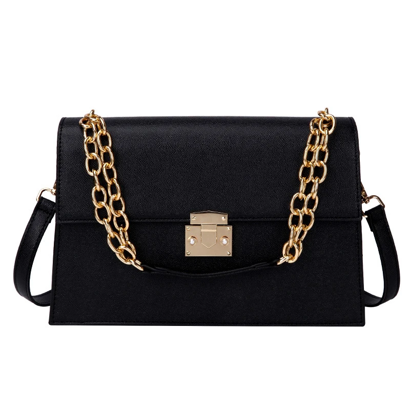 

Shoulder Handbag for Lady 2021 Fashion Brand Luxury Quality Push Lock Chain Large Capacity Messenger Bags Women's Branded Bag