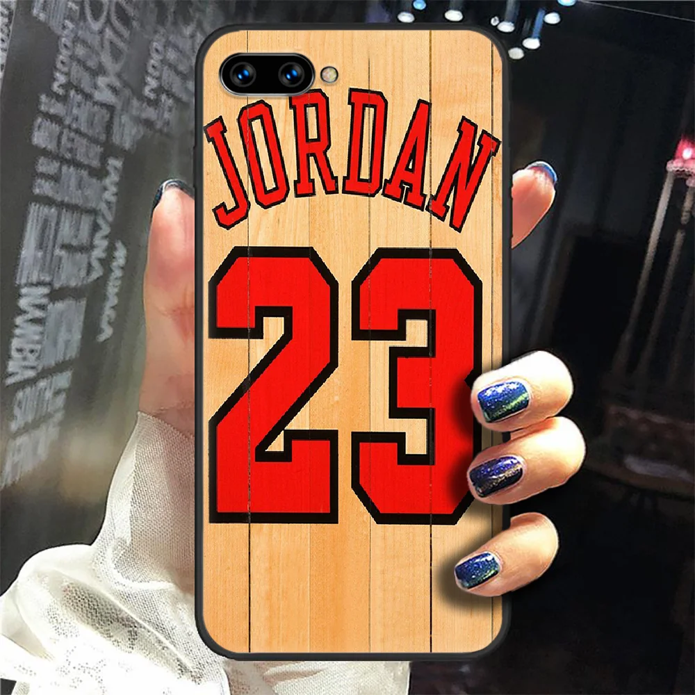 

basketball 23 Jordan Phone Case Cover Hull For HUAWEI honor 8 8c 8a 8x 9 9a 9x V10 MATE 10 20 I lite pro black funda silicone