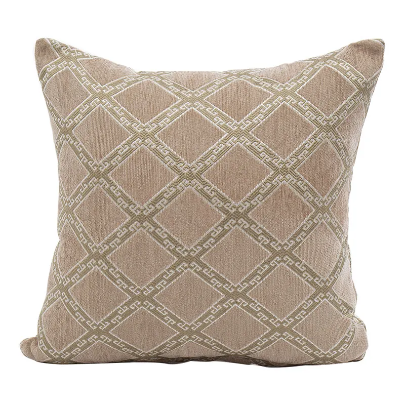 45*45 см роскошные кофейные Чехлы для подушек без внутреннего клетчатого