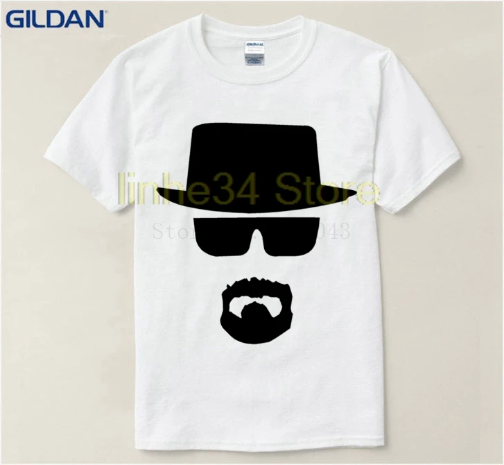 Футболка Heisenbergs во все тяжкие с шляпой и очками Мужская футболка модная 2020