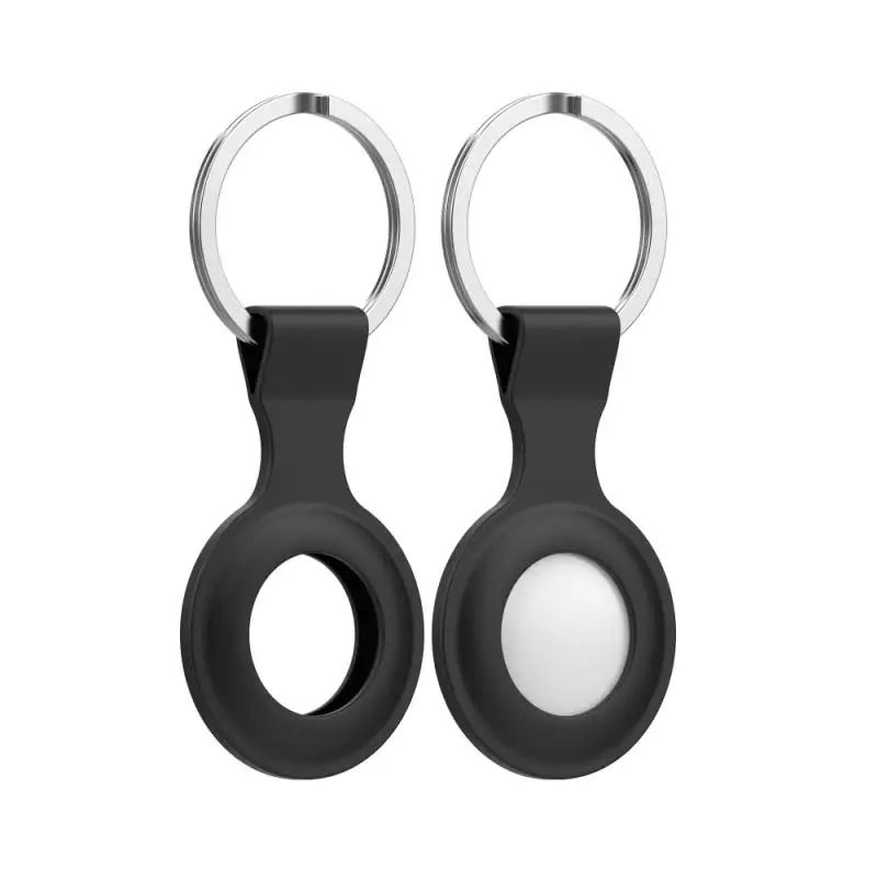 

Silicone Protective Case For Apple Airtags Locator Tracker Protective Sleeve Metal Ring Protection Shell Anti-lost Accessoires