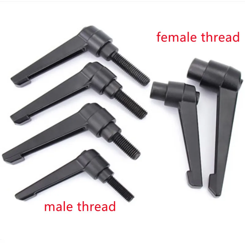 1PC M4 M5 M6 M8 M10 M12 M16 Clamping Lever Machinery Adjustable Handle Locking External Male Thread Knob