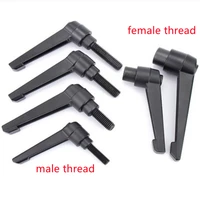 1pc m4 m5 m6 m8 m10 m12 m16 clamping lever machinery adjustable handle locking external male thread knob