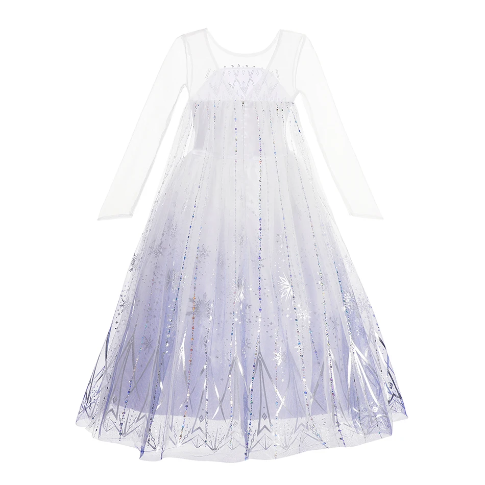 Детское платье принцессы Снежная королева Эльза для косплея Хэллоуин девочек