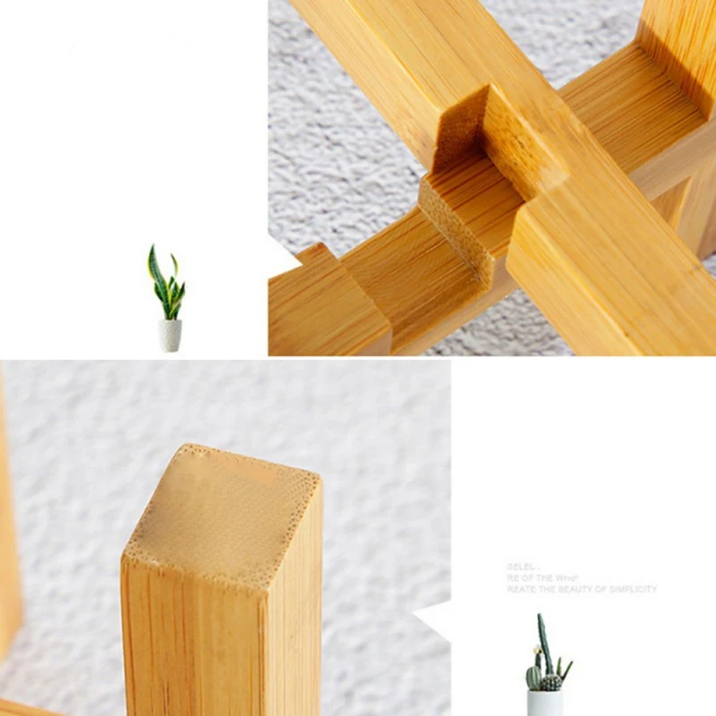 

s_Wooden Plant Stand Flower Pot Planter Holder Flower Container Shelf For Indoor Outdoor(Plant And Pot NOT Included)