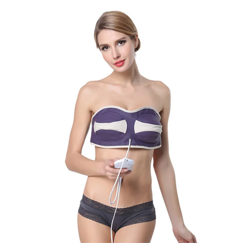 

Breast Enlargement Massager Plump Chest Massaging Device Battery Electronic Breast Vibration Bra Massager