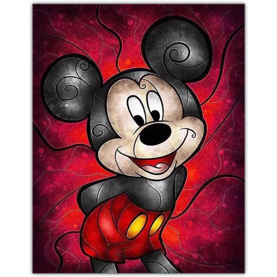 

Disney 5D Diamond Painting Mickey and Minnie DIY Cross Stitch Paste Diamond Mosaic Pattern Decorative Painting Home Hot Sale