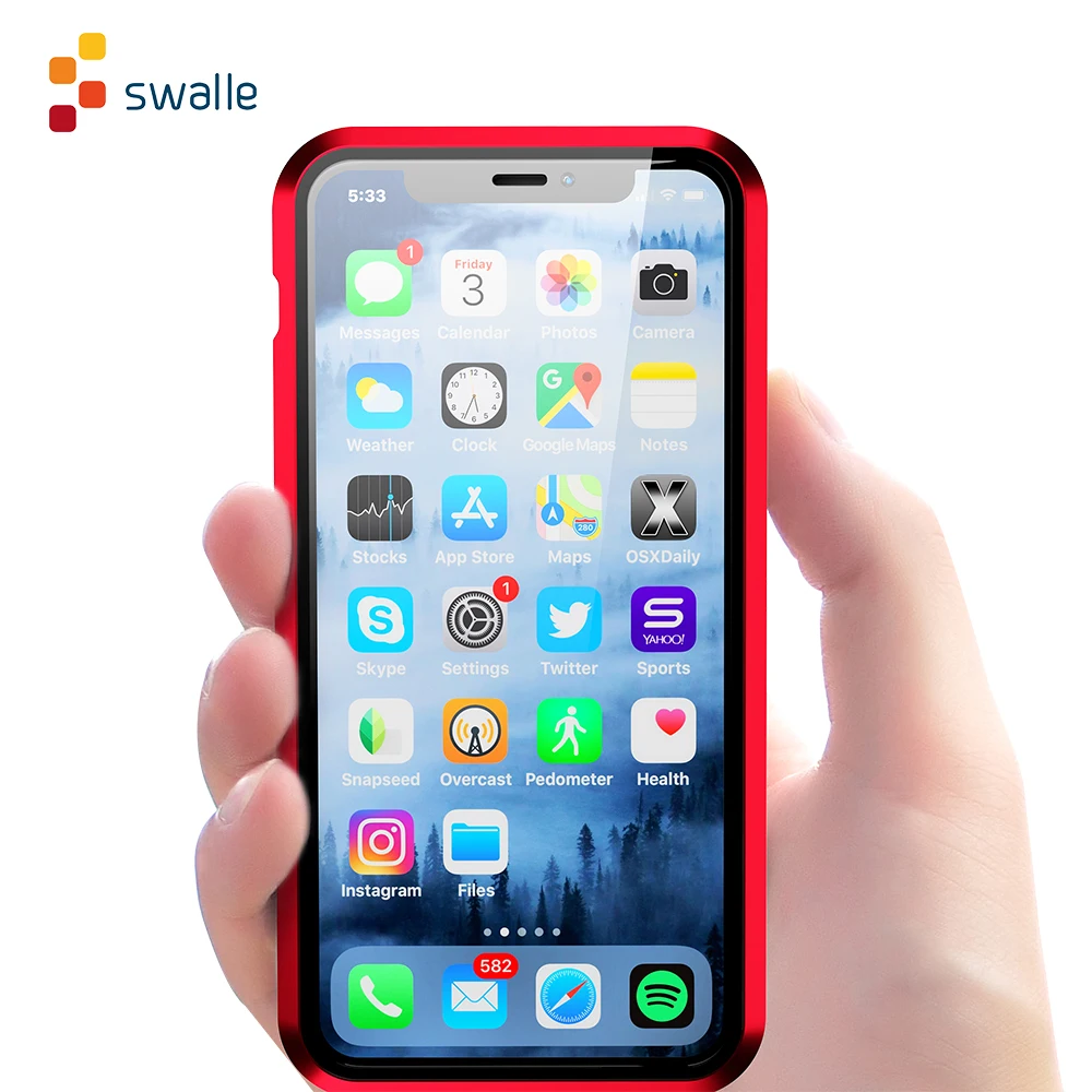 Магнитный чехол Swalle для телефона iPhone 11 Pro MAX с полным покрытием X 7 8 6 6S Plus XR XS |